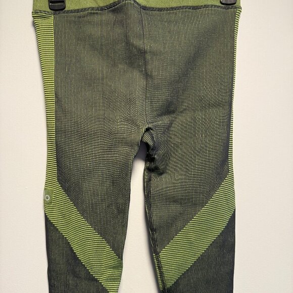 Alo Yoga Illusion Seamless High-Waist Legging Small Anthracite/Highlighter - Picture 6 of 7